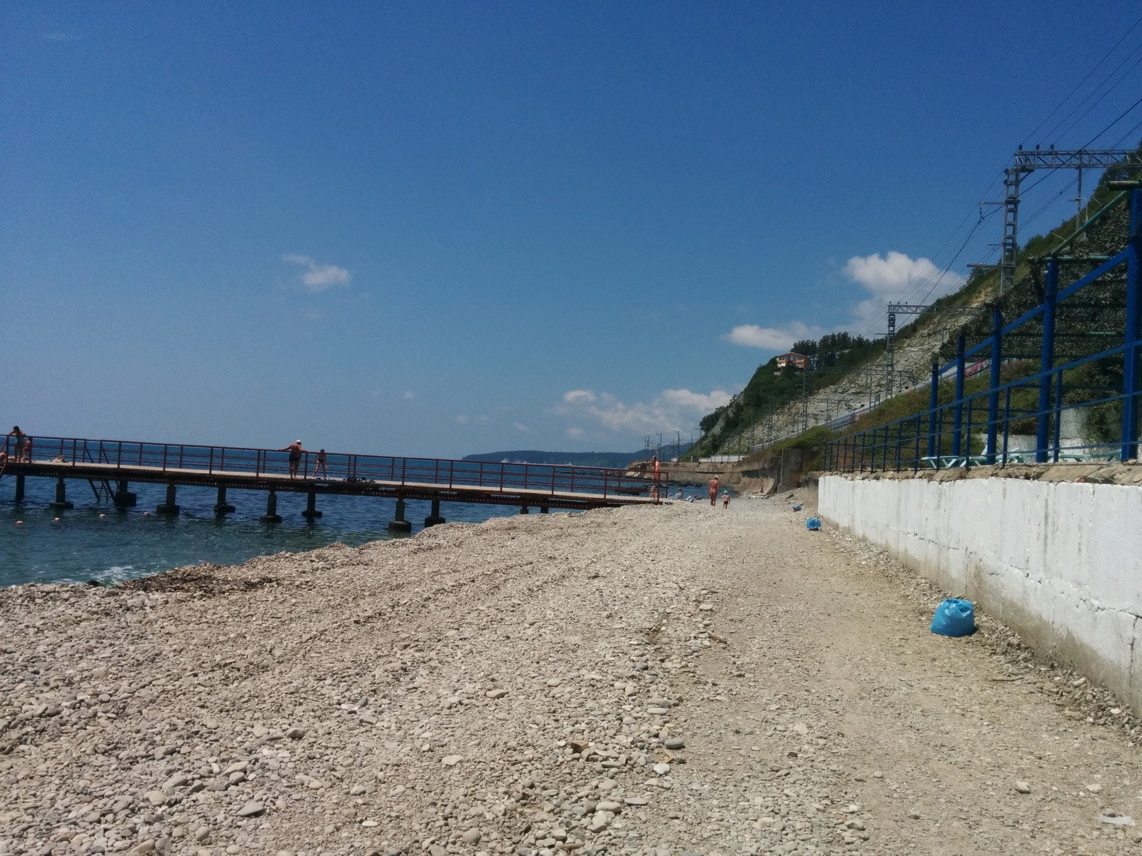 Пляж в п. Южный, район Туапсе – фотографии России