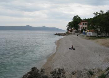 Пляж в Мощеничка-Драга, Хорватия. Фото 2 – фотографии Хорватии