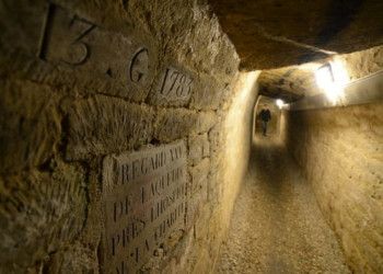 Туннели в парижских катакомбах – фотографии Франции