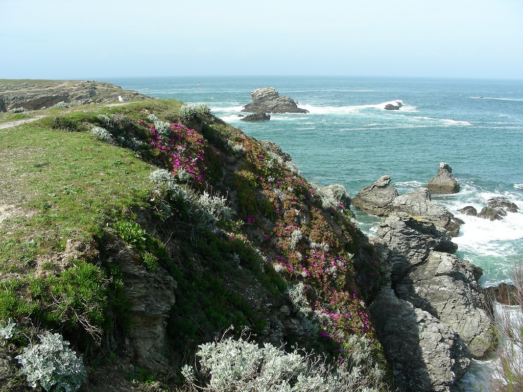 Скалы в Бель-Иль, Франция. Фото 1 – фотографии Франции