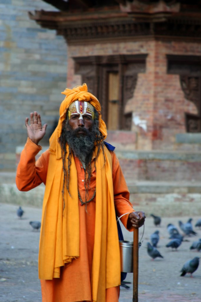 Садху - странствующий йога – фотографии Непала