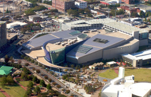 Океанариум Атланты с высоты птичьего полёта – фотографии США