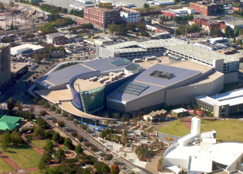 Океанариум Атланты с высоты птичьего полёта – фотографии США