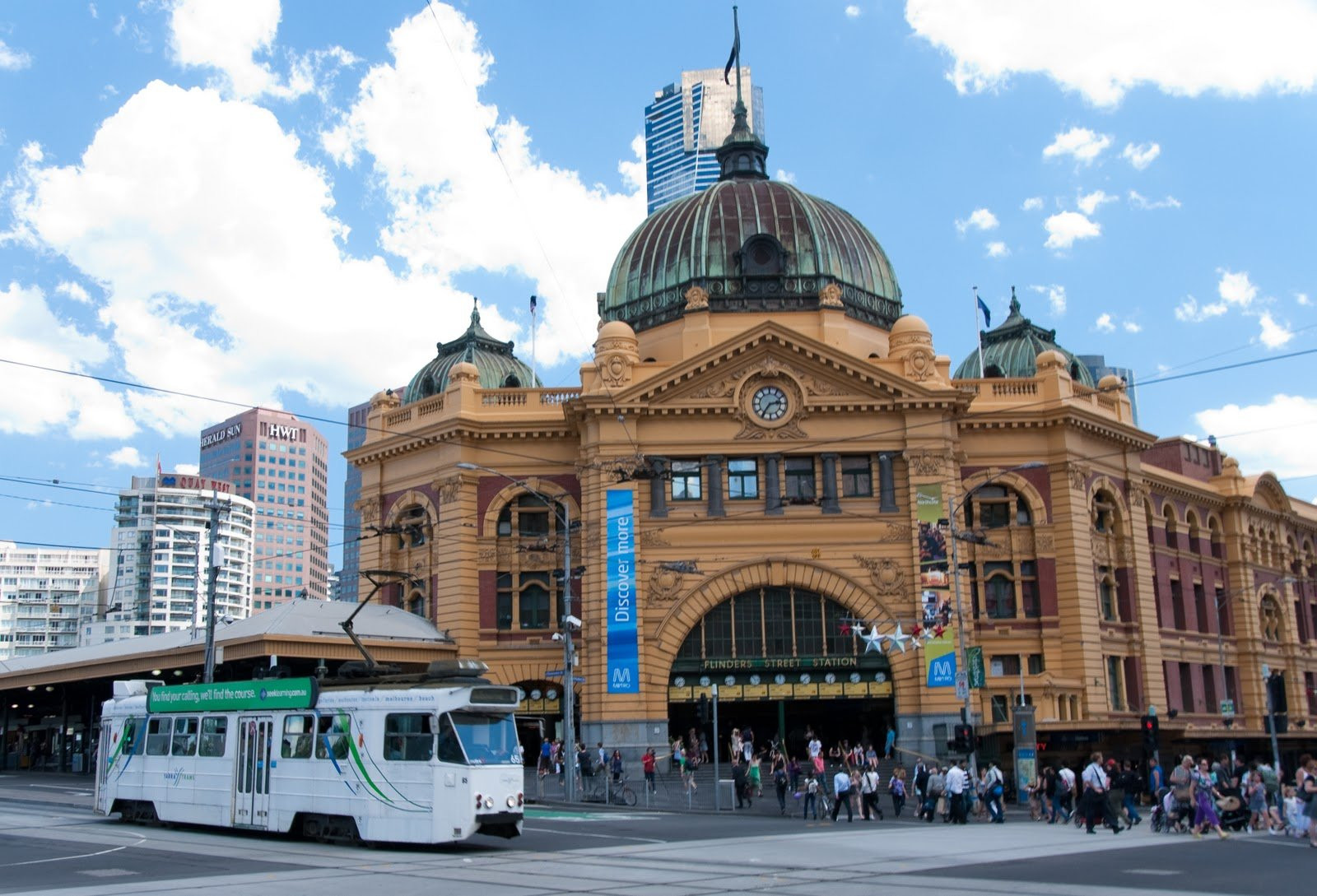 Вокзал Флиндерс-стрит в Мельбурне, Австралия – фотографии Австралии