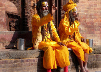 Садху - странствующие йоги – фотографии Непала