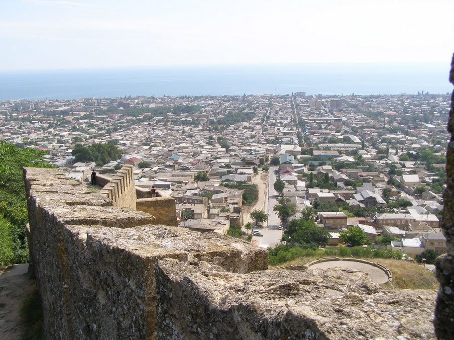 Вид на город с крепости Нарын-Кала, Дербент. Фото 2 – фотографии России