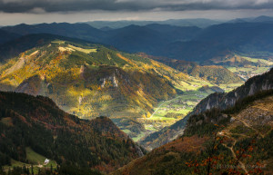 Горы в лучах солнца. Калькальпен. Австрия. – фотографии Австрии