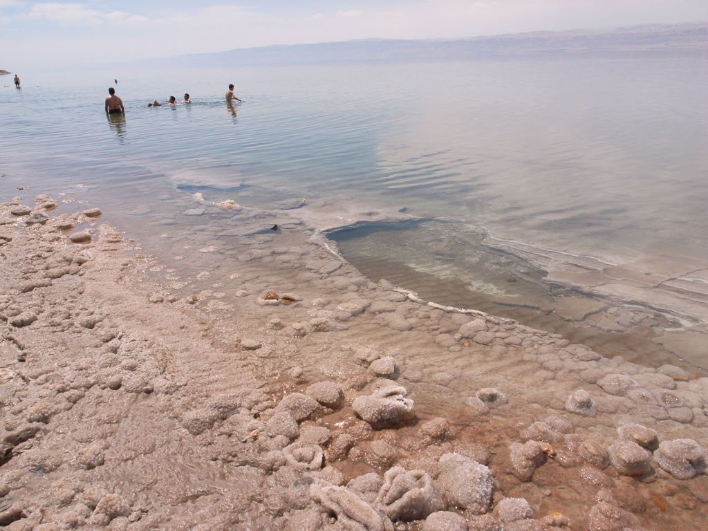 Мертвое море в Иордании, берег – фотографии Иордании