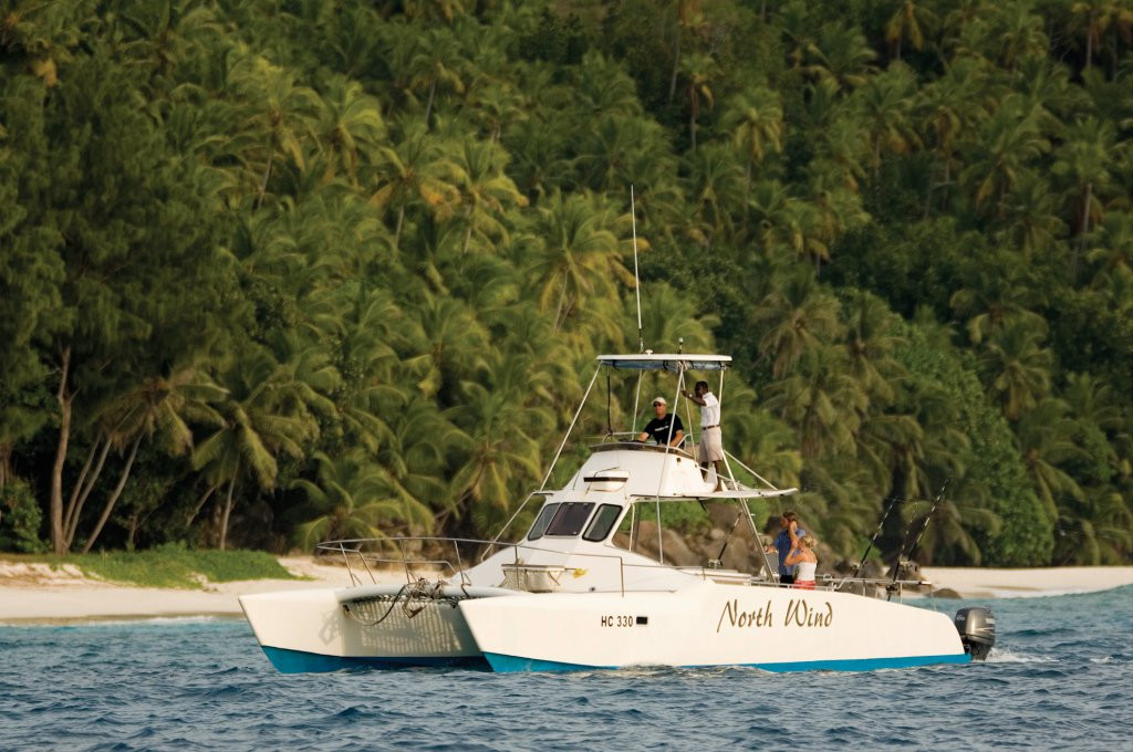 Катер на острове Норт, Сейшелы – фотографии Сейшельских островов