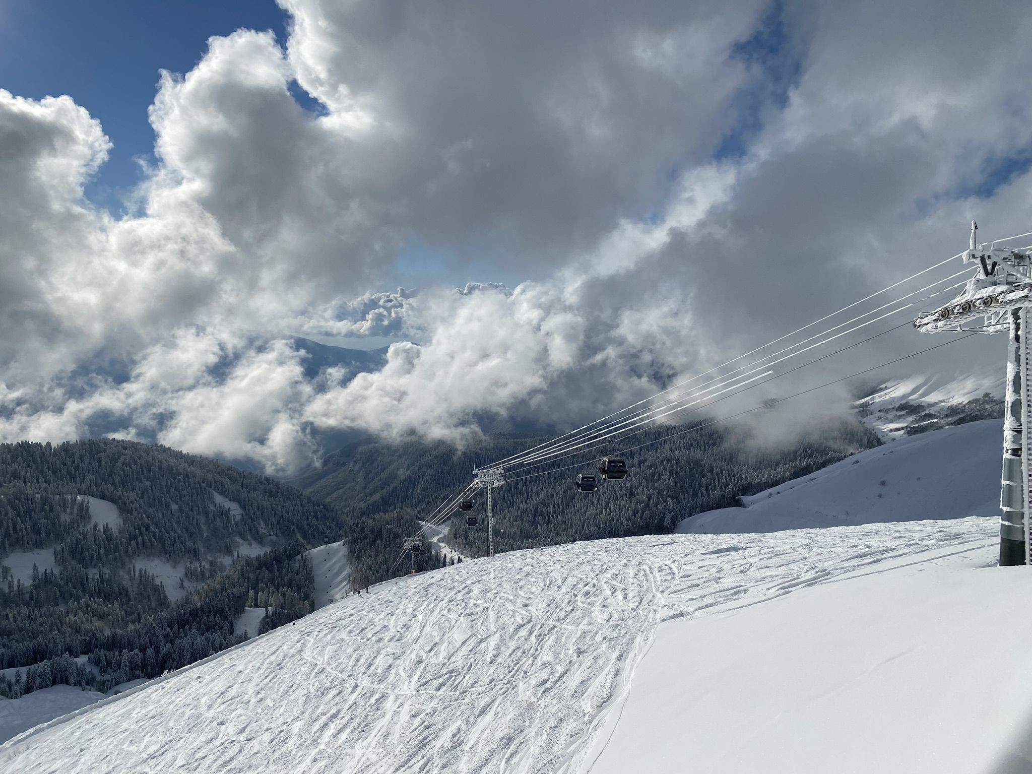 Южный склон на курорте Роза Хутор – фотографии России