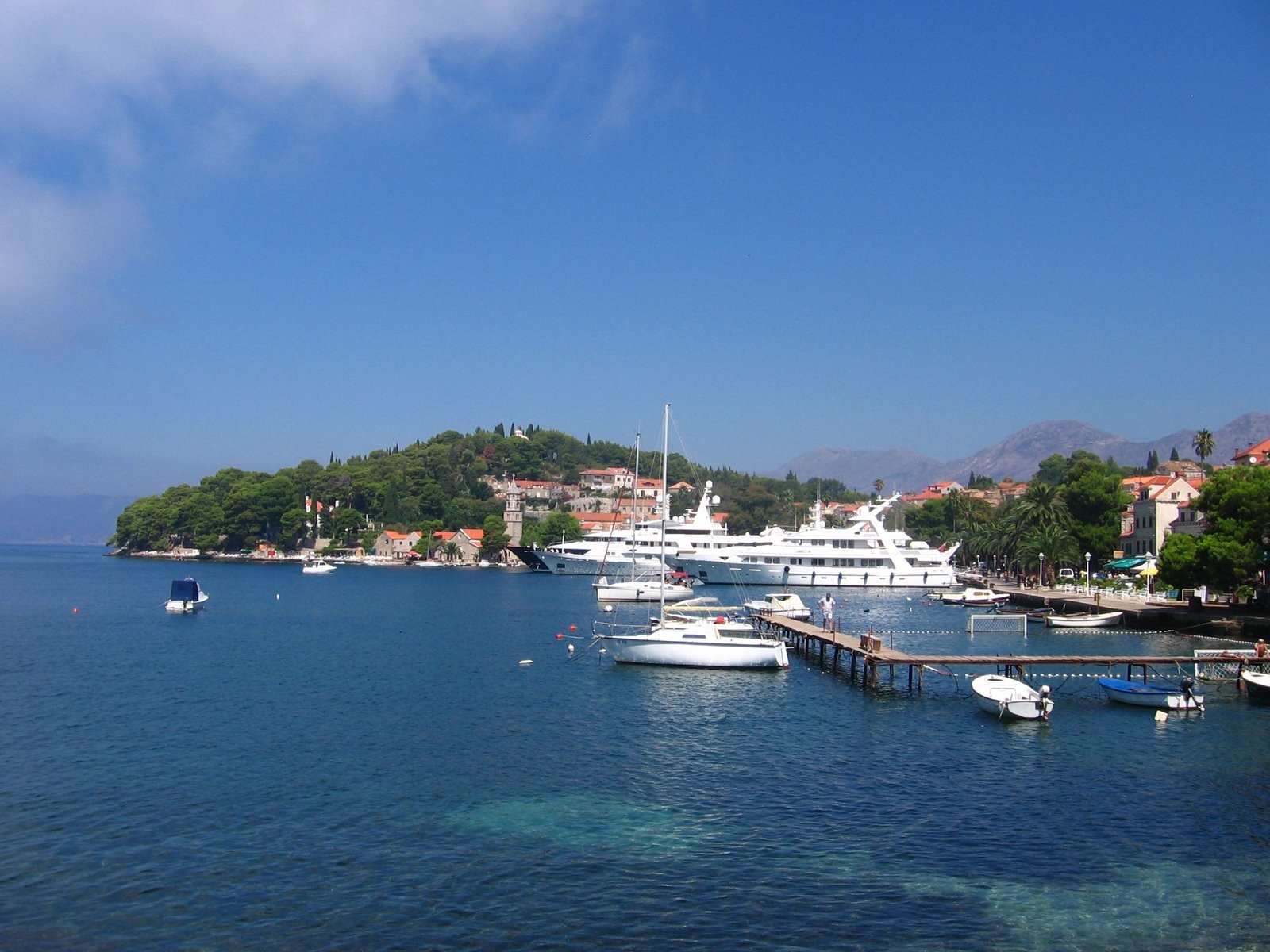 Причал в Цавтате, Хорватия – фотографии Хорватии