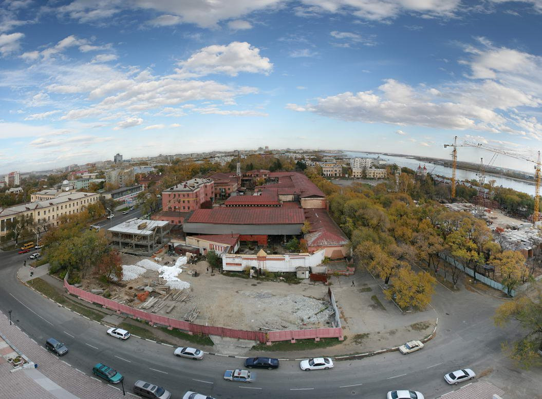 Панорамный вид Благовещенска, Россия – фотографии России