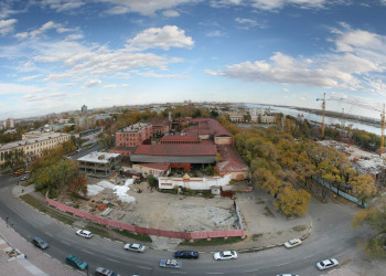 Панорамный вид Благовещенска, Россия – фотографии России