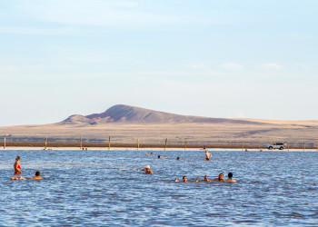 Знаменитое солёное озеро Баскунчак, Астраханская область. Фото 1 – фотографии России