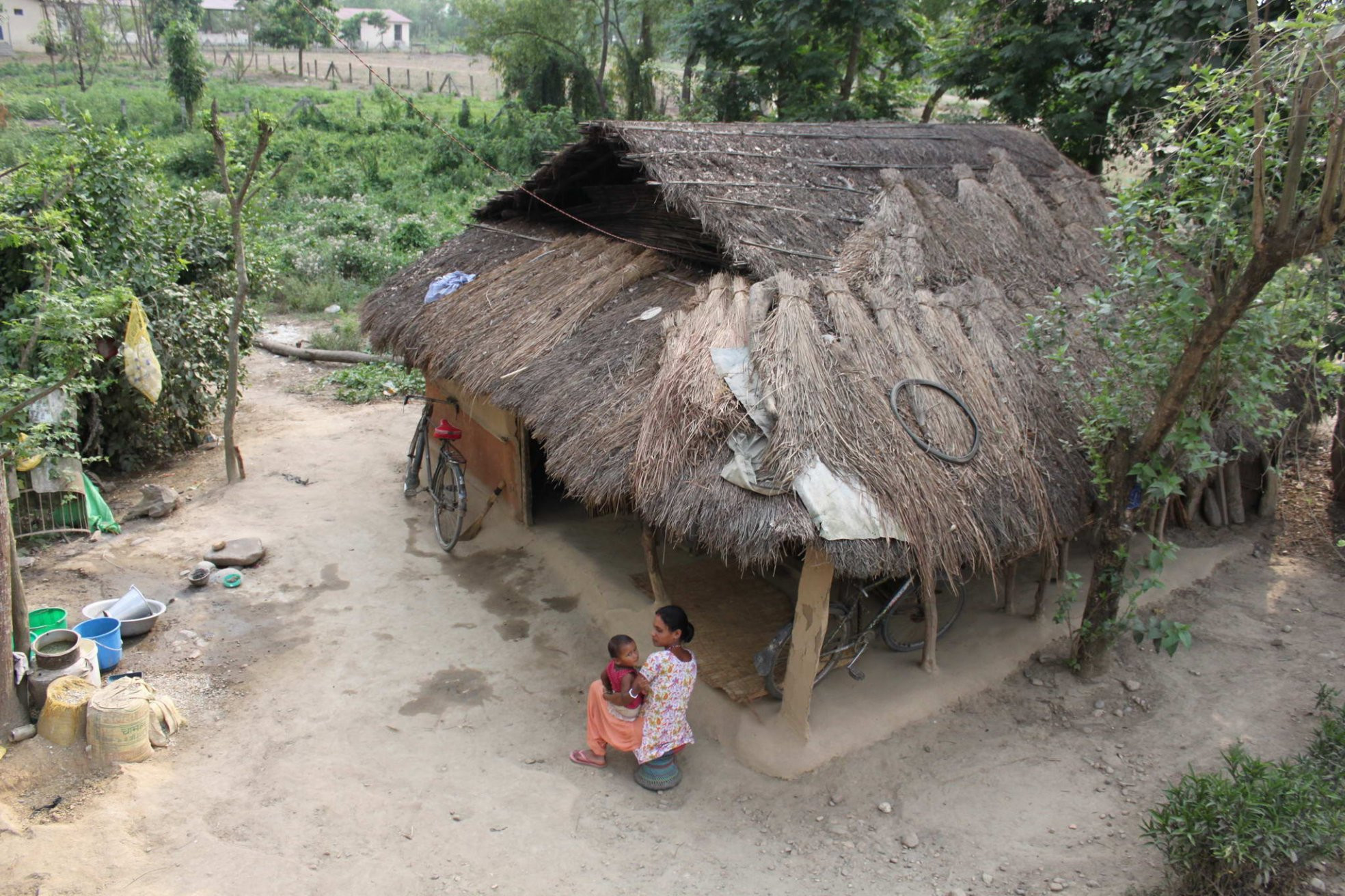 Типичный дом в сельской местности – фотографии Непала