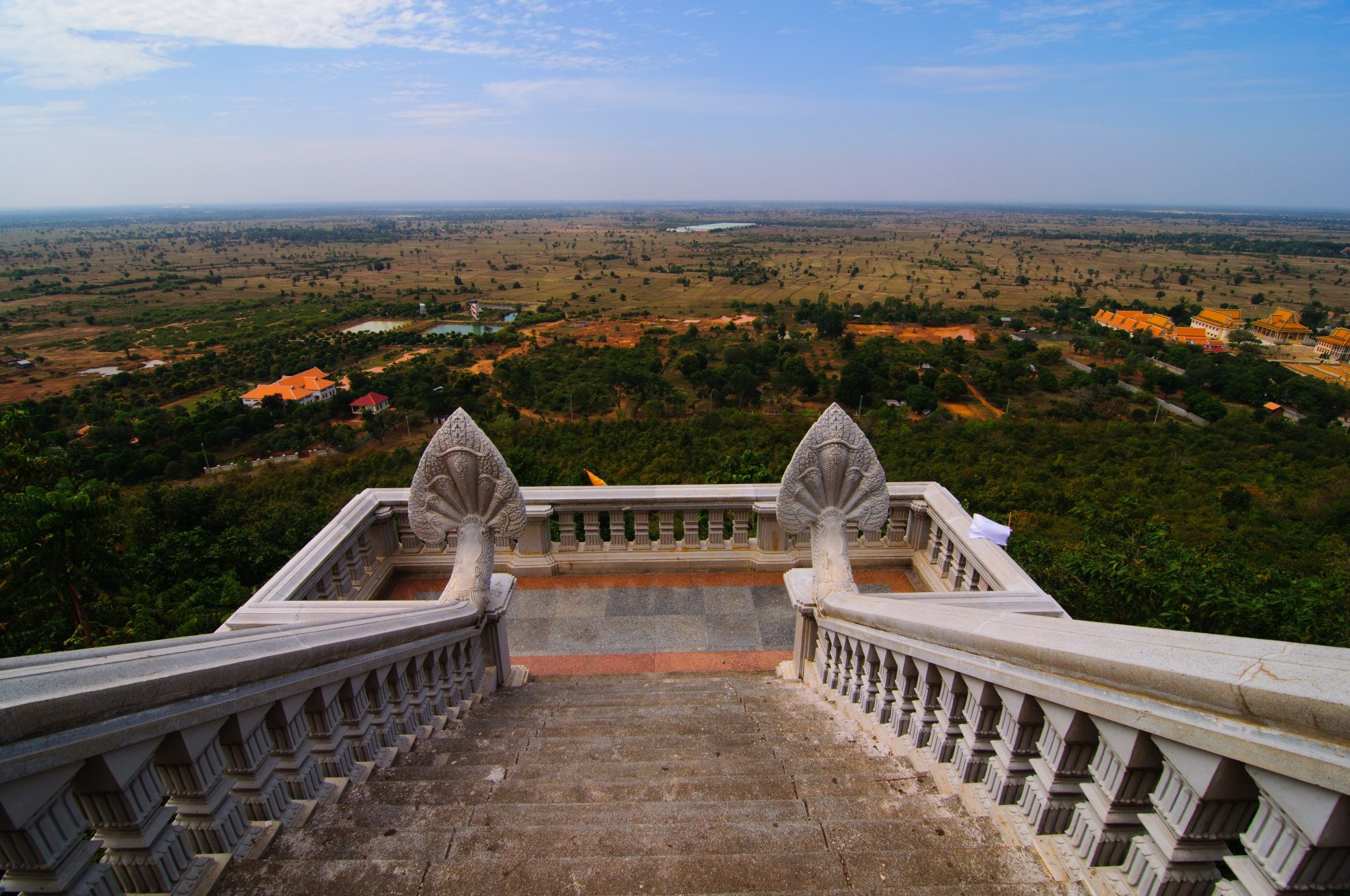 Панорамный вид в Удонге, Камбоджа – фотографии Камбоджи