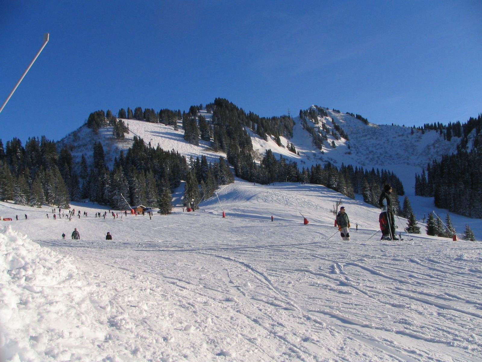 Лыжная трасса в Шателе, Франция – фотографии Франции