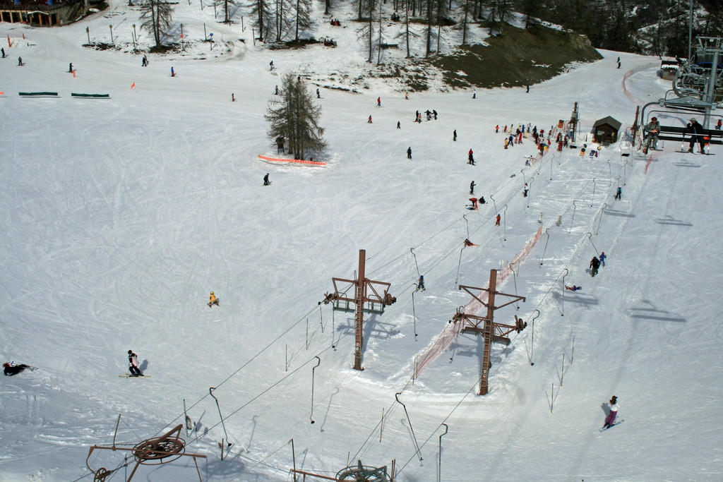 Подьёмник в Серр-Шевалье, Франция. Фото 1 – фотографии Франции
