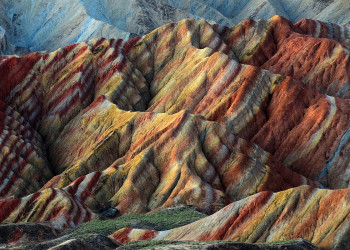 Цветные скалы Чжанъе Данься (Zhangye Danxia), Чжанъе, Китай – фотографии Китая
