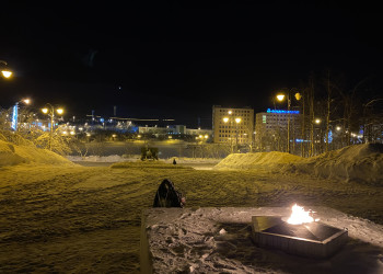 Сквер защитников Заполярья в Кировске – фотографии России