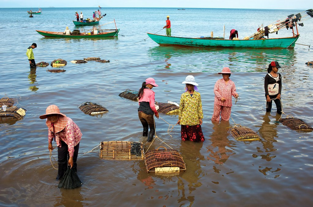 Рыбаки в Кепе, Камбоджа – фотографии Камбоджи