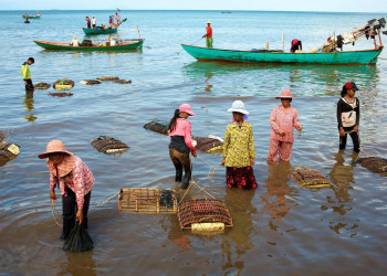 Рыбаки в Кепе, Камбоджа – фотографии Камбоджи