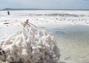 Соль озера Баскунчак, что в Астраханской области – фотографии России