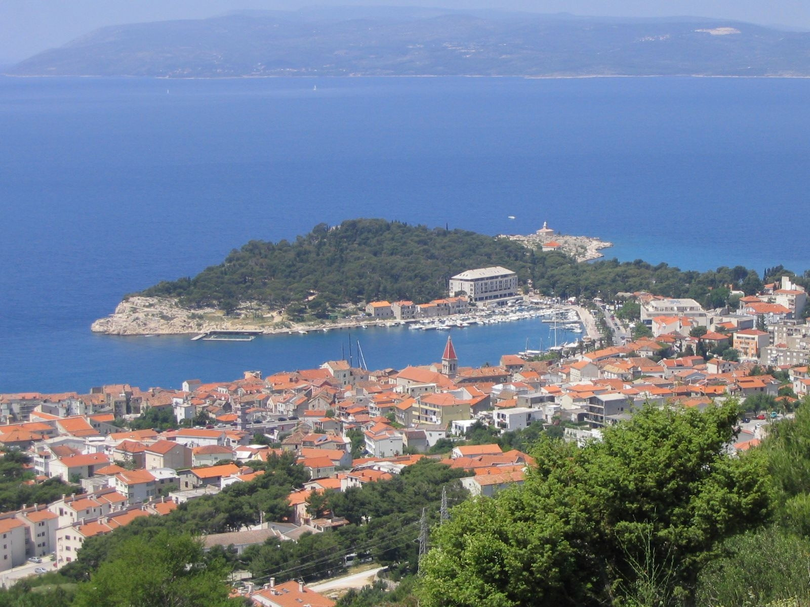 Панорамный вид в Макарска, Хорватия. Фото 6 – фотографии Хорватии