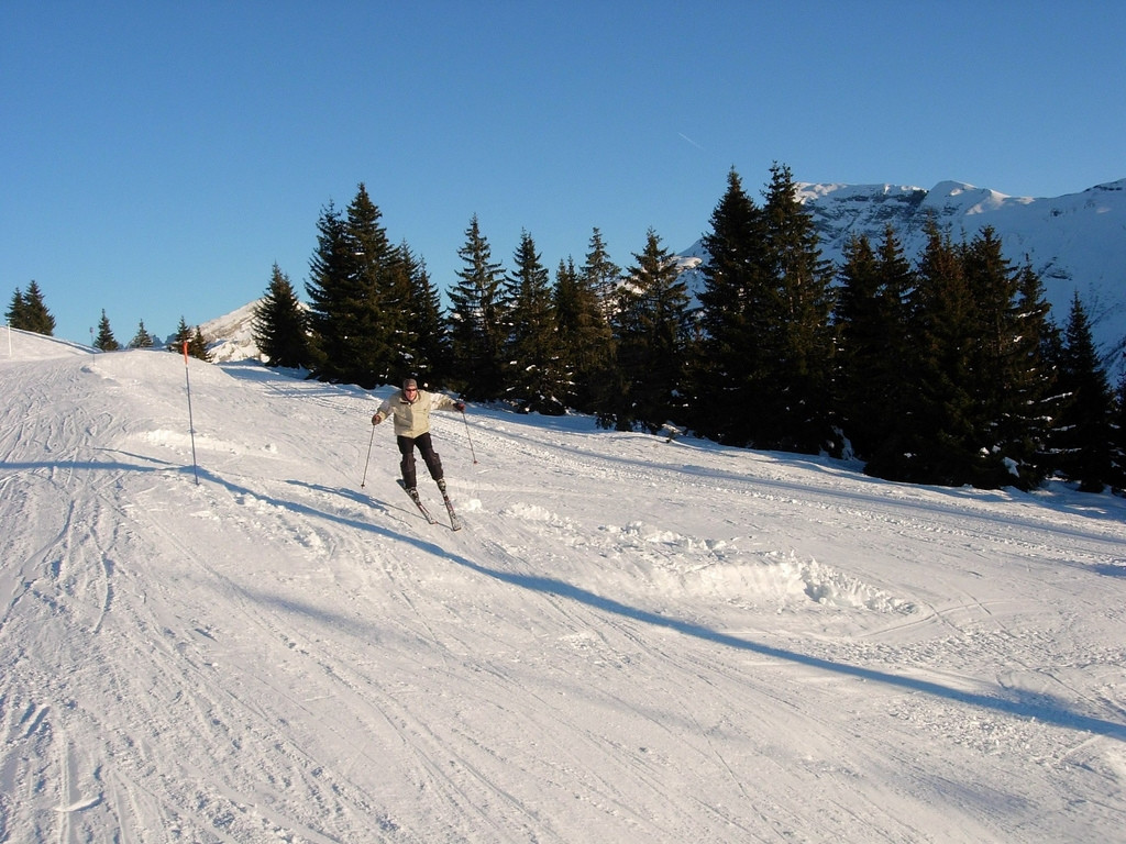 Лыжная трасса в Морзине, Франция. Фото 1 – фотографии Франции