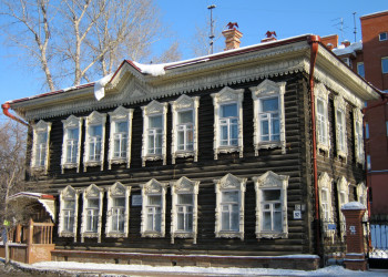 Деревянные дома в Томске – фотографии России