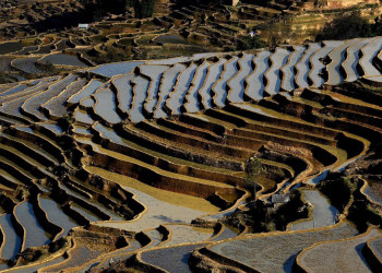 Зрелищные ландшафты рисовых террас Хунхэ-Хани, Китай – фотографии Китая