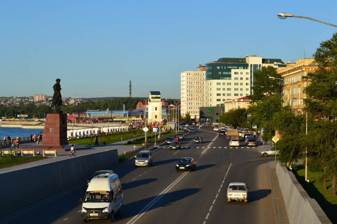 Улица Марата в Иркутске, Россия – фотографии России