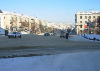 Улица в Магадане, Россия. Фото 2 – фотографии России