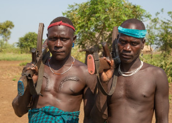 Племя Мурси в национальном парке Маго, Эфиопия. Фото 4 – фотографии Эфиопии