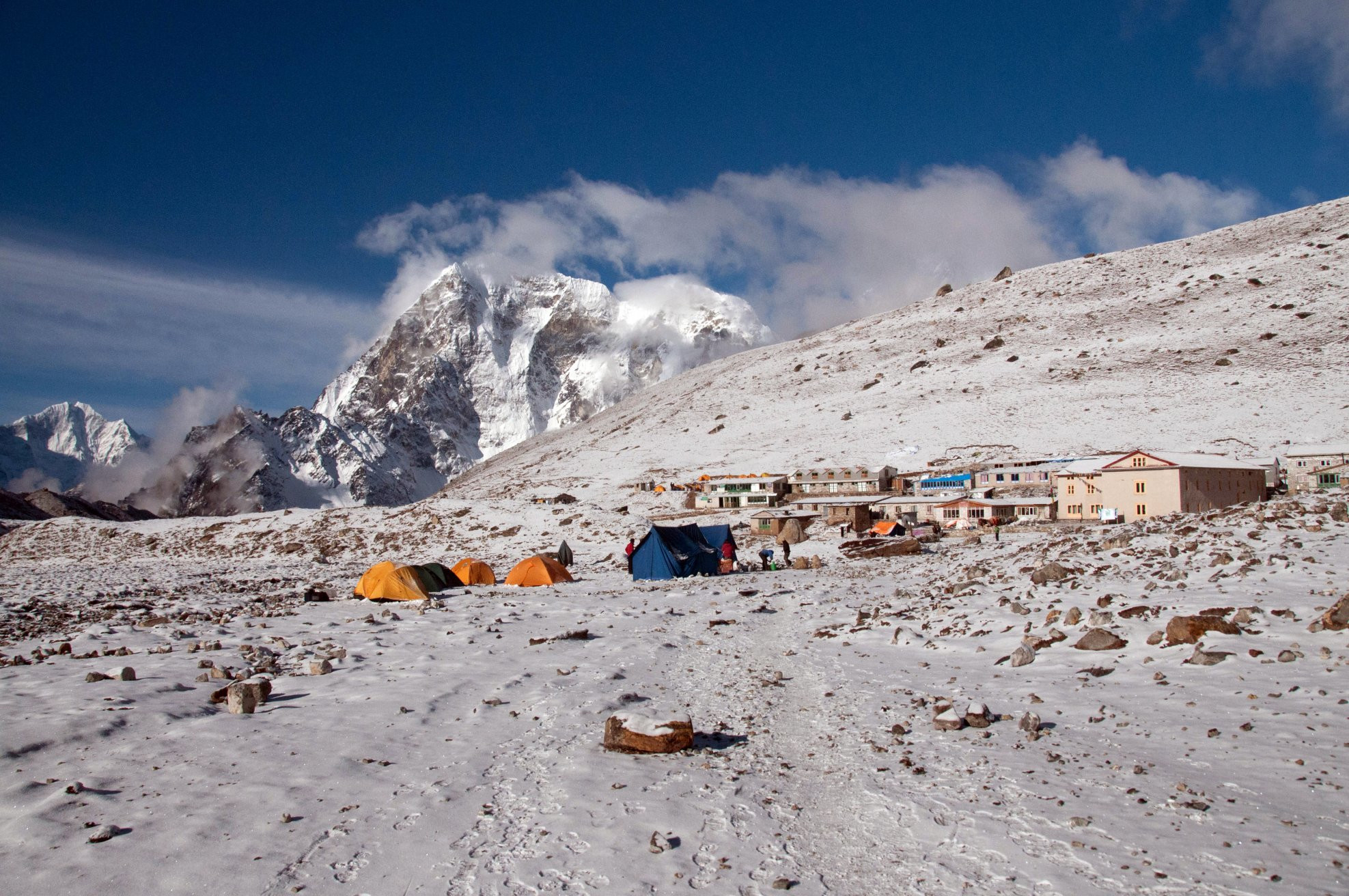 Лагерь альпинистов – фотографии Непала