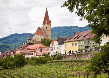 Панорама Вайсенкирхен-ин-дер-Вахау – фотографии Австрии
