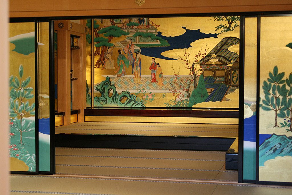 Kumamoto - interior of the Honmaru palace in the K – фотографии Японии