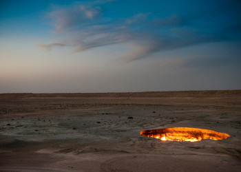 Газовая дыра Дарваза (Derweze) в Туркменистане – фотографии Туркменистана