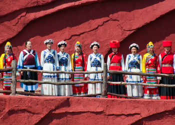 Грандиозный спектакль «Impression Lijiang», Лицзян. Фото 1 – фотографии Китая