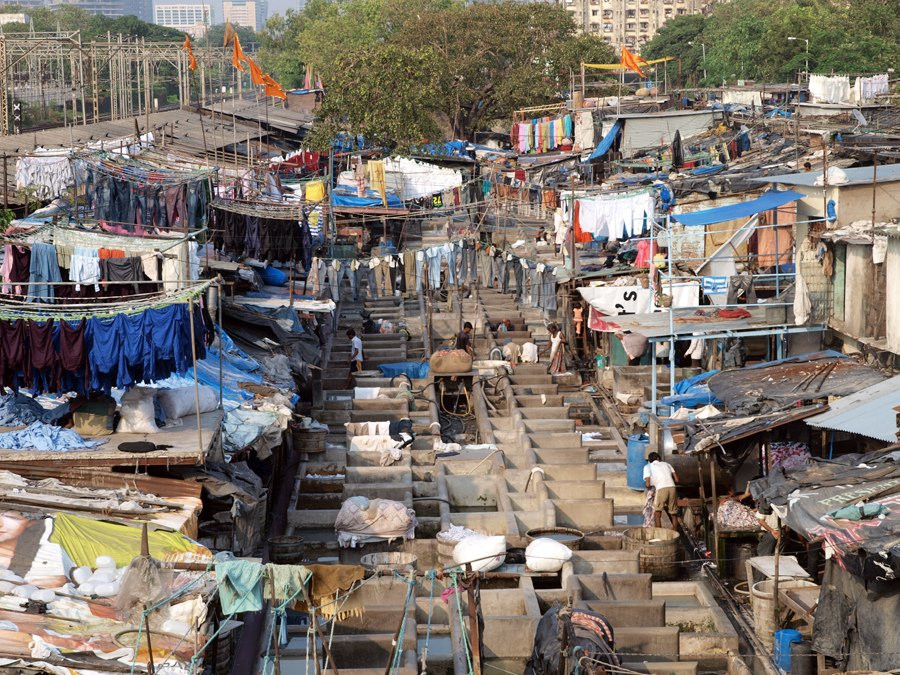 Квартал Дхоби-Гхат (Dhobi Ghat) – фотографии Индии