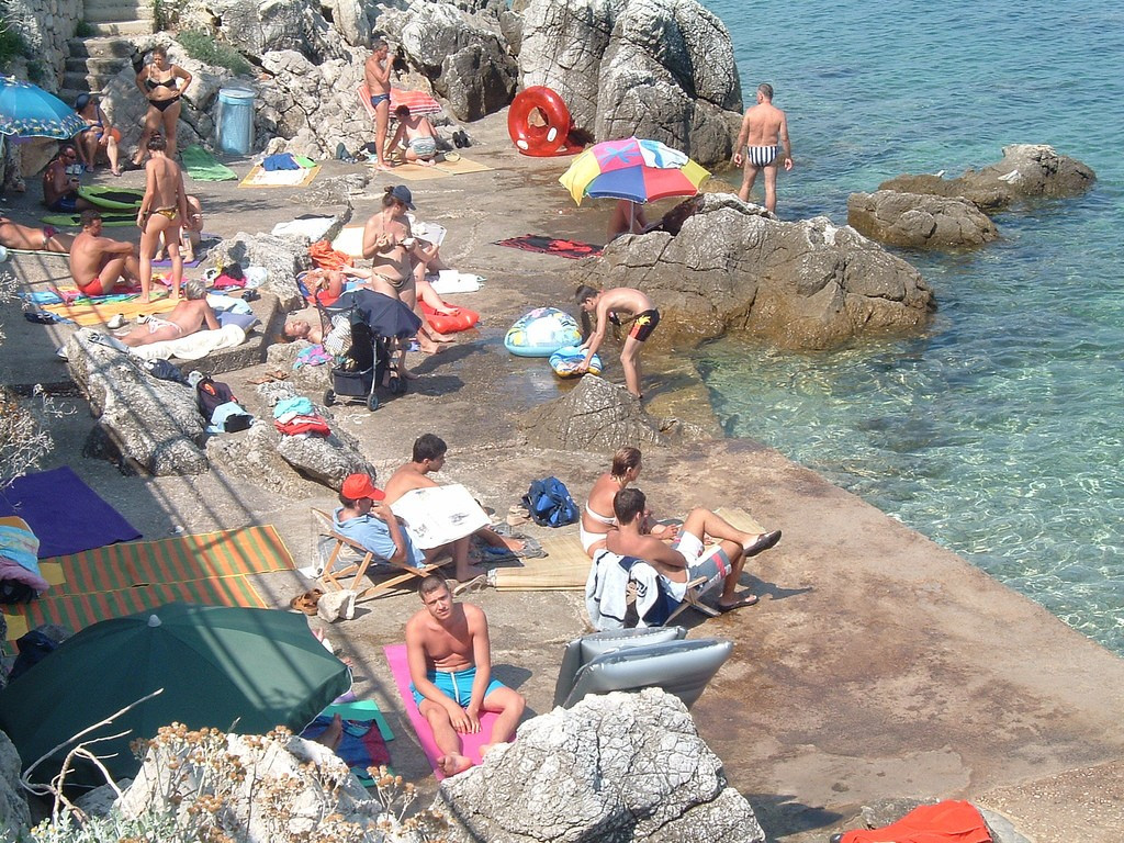 Люди в Мощеничка-Драга, Хорватия. Фото 6 – фотографии Хорватии