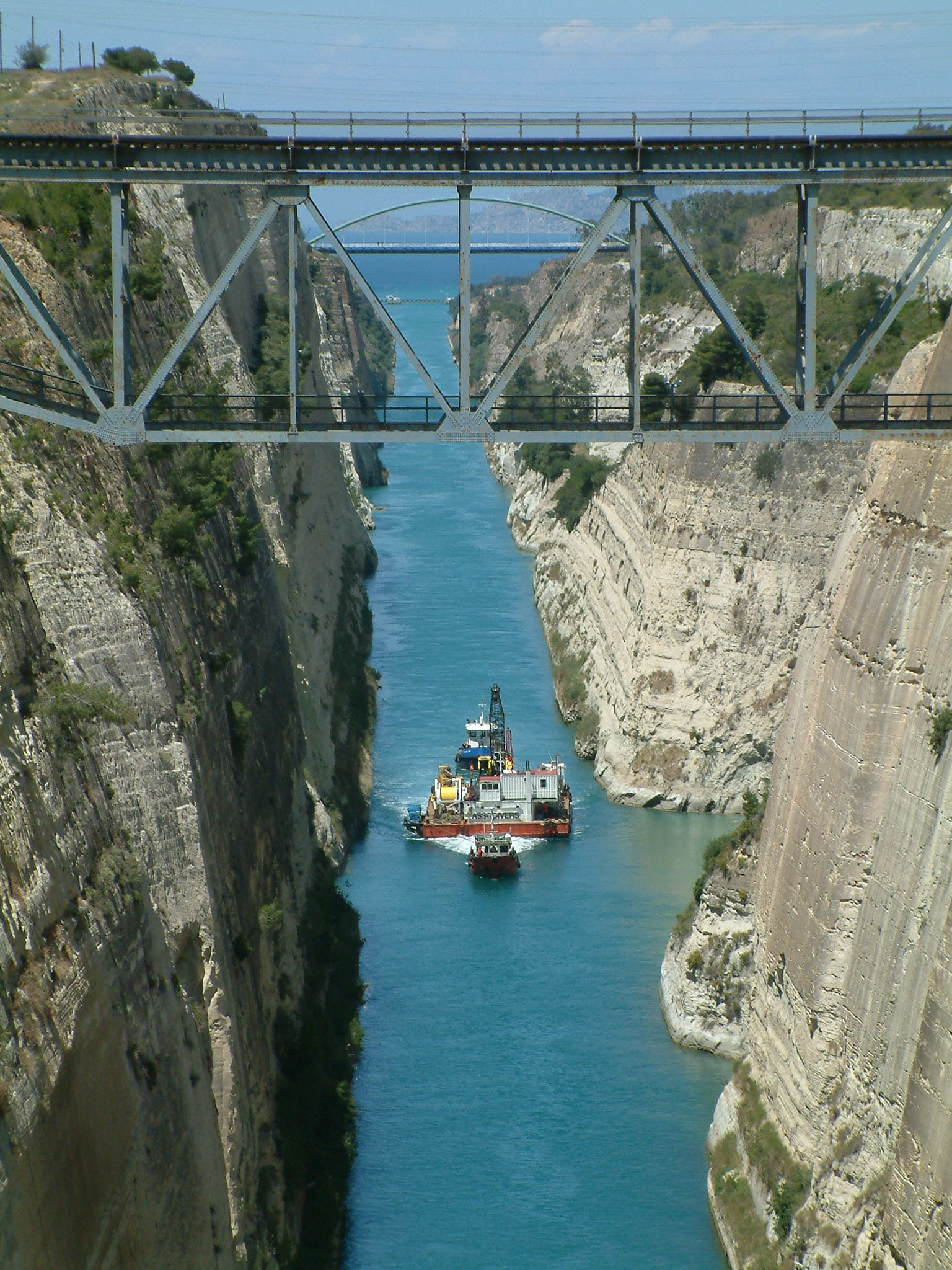 Коринфский канал в Греции. Фото 2 – фотографии Греции