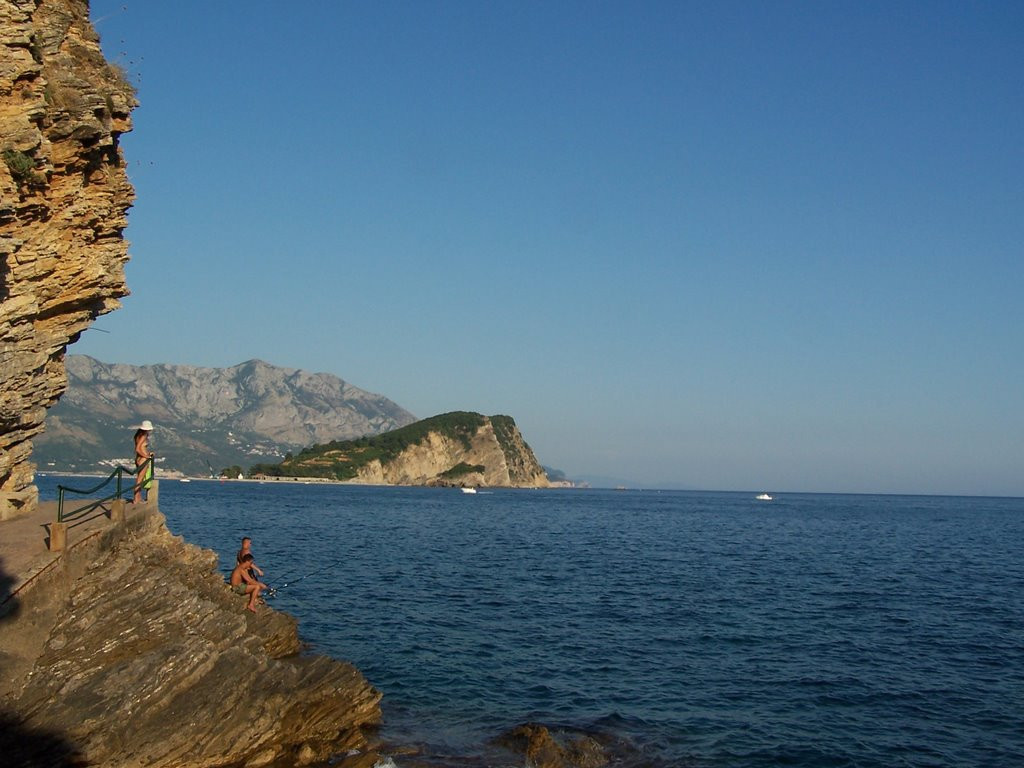 Рыбаки  в Будва, Черногория – фотографии Черногории