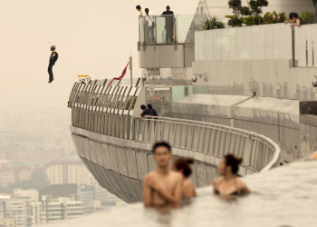 Бассейн отеля Marina Bay Sands в Сингапуре. Фото 4 – фотографии Сингапура
