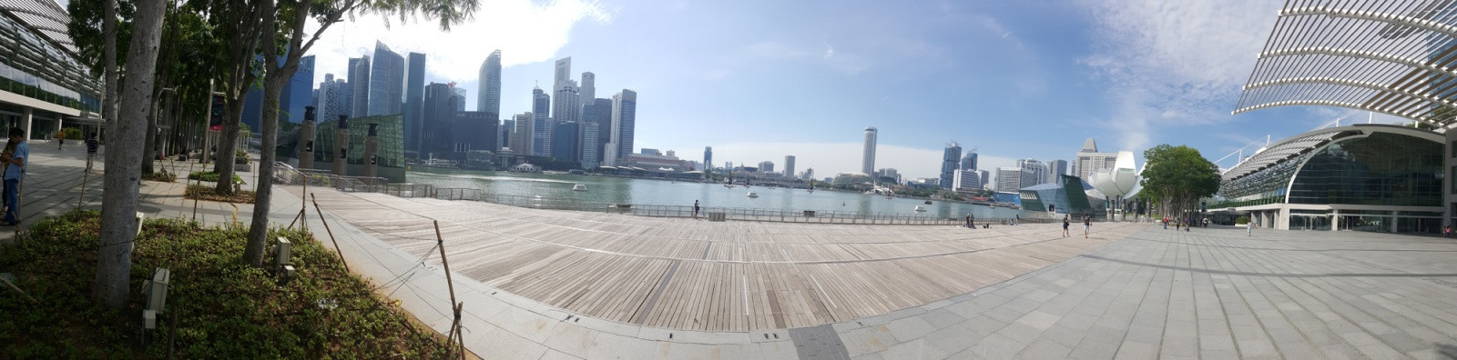 Марина Бэй, вид на Даунтаун – фотографии Сингапура