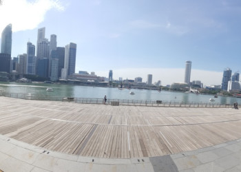 Марина Бэй, вид на Даунтаун – фотографии Сингапура