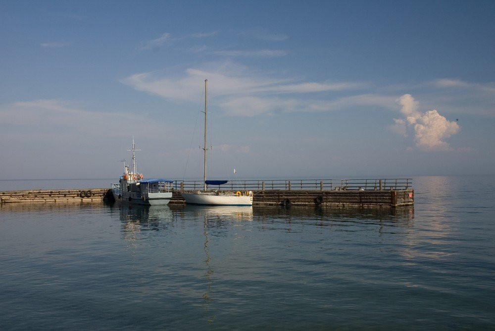 Причал в Больших Котах, Россия. Фото 1 – фотографии России