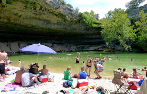 Подземное озеро Гамильтон Пул (Hamilton Pool) – фотографии США