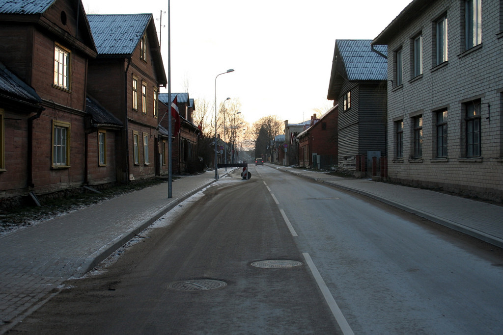 Улицы Валмиеры – фотографии Латвии