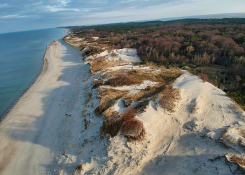 Куршская коса (Curonian Spit) между пресным Куршским заливом и солёным Балтийским морем – фотографии России